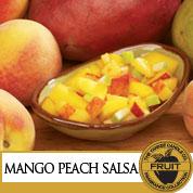 Mango peach salsa / Mangue et pêche
