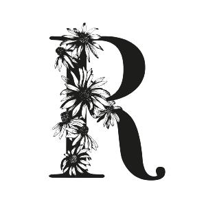 Carte Poésie florale "R"