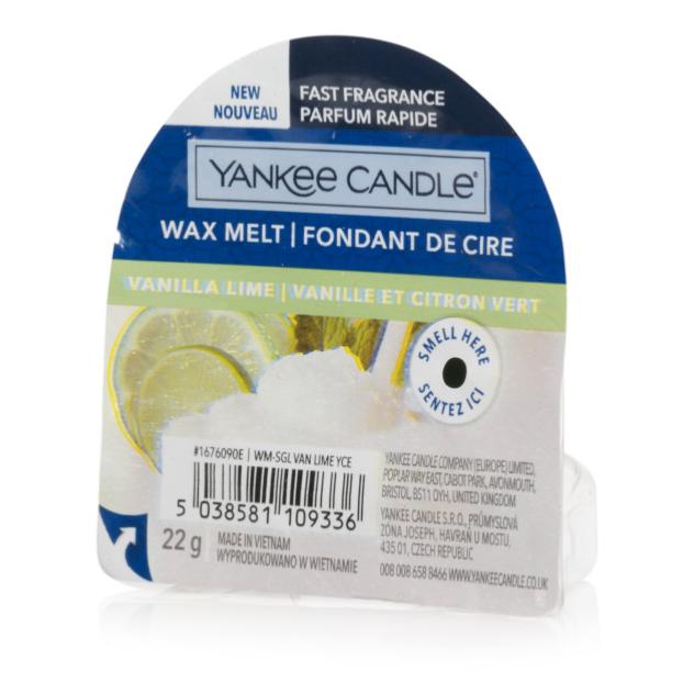 Yankee Candle  Fondants de Cire Parfum Vanilla (Vanille)