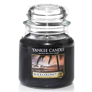 Moyenne Jarre Black Coconut / Noix De Coco Noir Yankee Candle