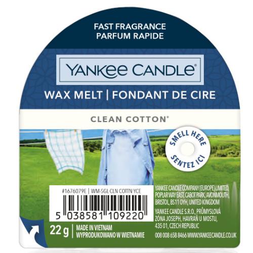 Fondant de cire Clean Cotton / Coton Yankee Candle
