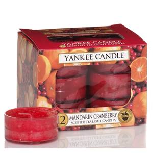 Boites De 12 Lumignons Mandarin Cramberries Yankee Candle