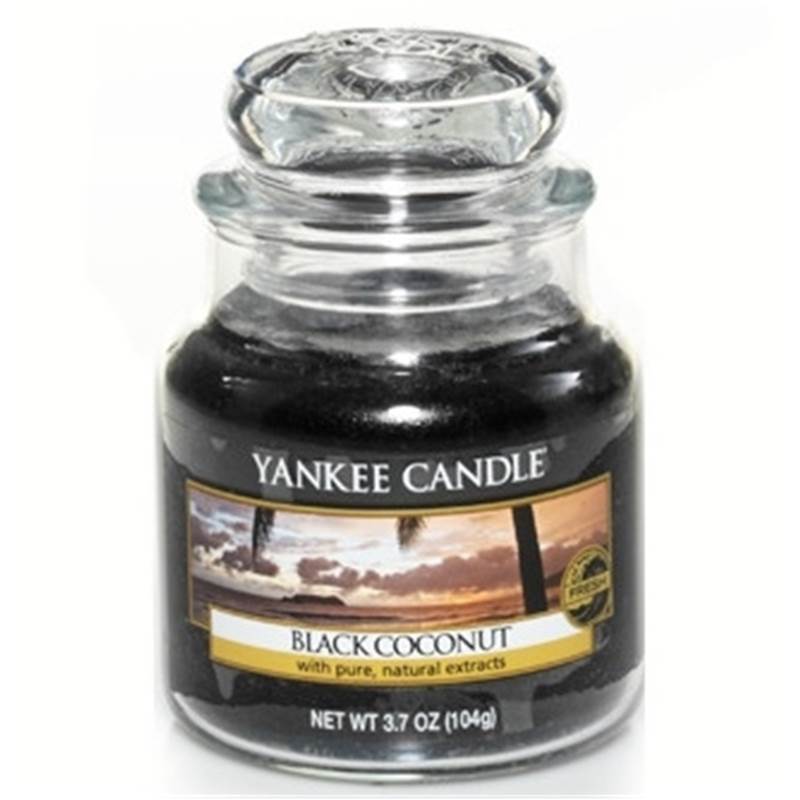 Yankee candle 1254007E Bougie votive Noix de Coco noir 49 g Noir 