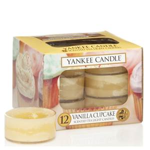 Boites De 12 Lumignons Vanilla Cupcake Yankee Candle
