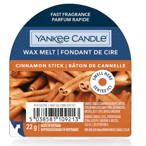 Tartelette ou fondant de cire Cinnamon Stick / Baton De Cannelle Yankee Candle