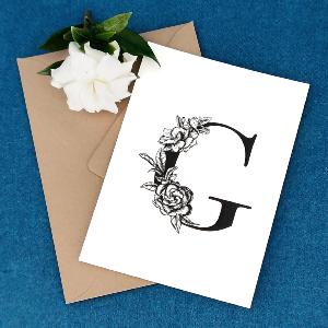 Carte Poésie florale "G"
