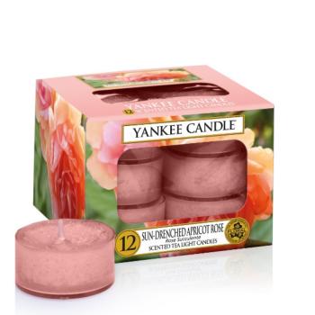 Boite De 12 Lumignons Sun-Drenched Apricot Rose Yankee Candle