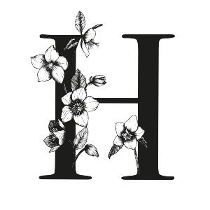 Carte Poésie florale "H"