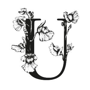 Carte Poésie florale "U"