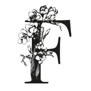 Carte Poésie florale "F"